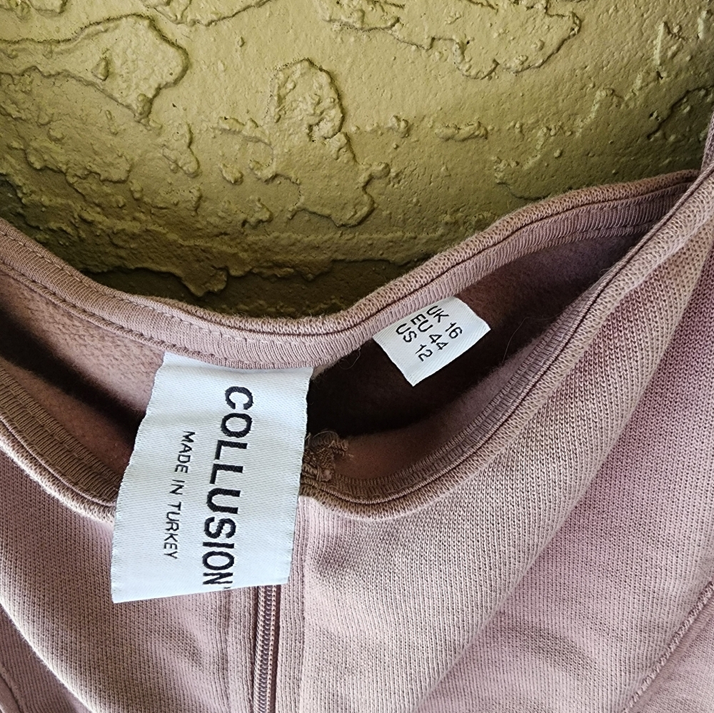 COLLUSION Mauve Crop Top - Picture 4 of 4